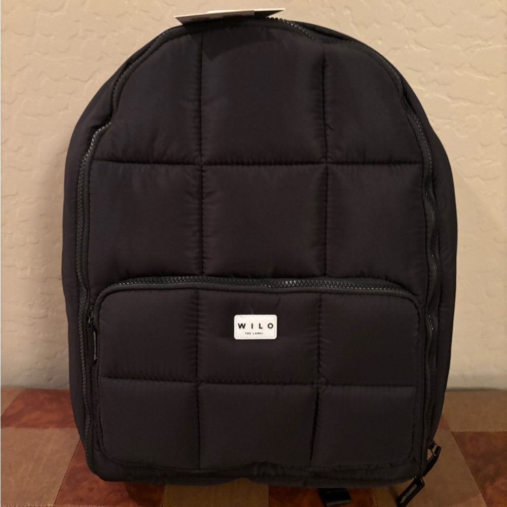 Wilo Black Quilted Women's Backpack